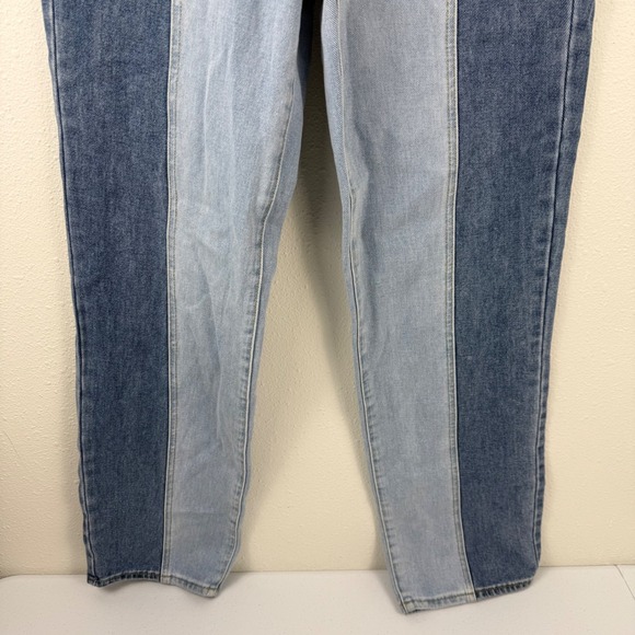 PacSun 90s Boyfriend Two Tone Colorblock High Rise Jeans Blue Size 28 EUC - Picture 10 of 12